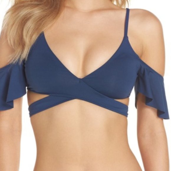 BECCA Other - NWT Becca Swim Off The Shoulder Wrap Bikini Top